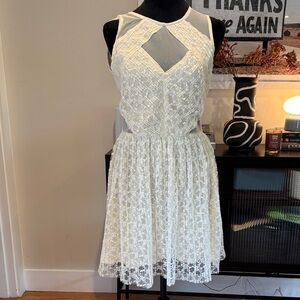 River Island White Lace Mini Dress